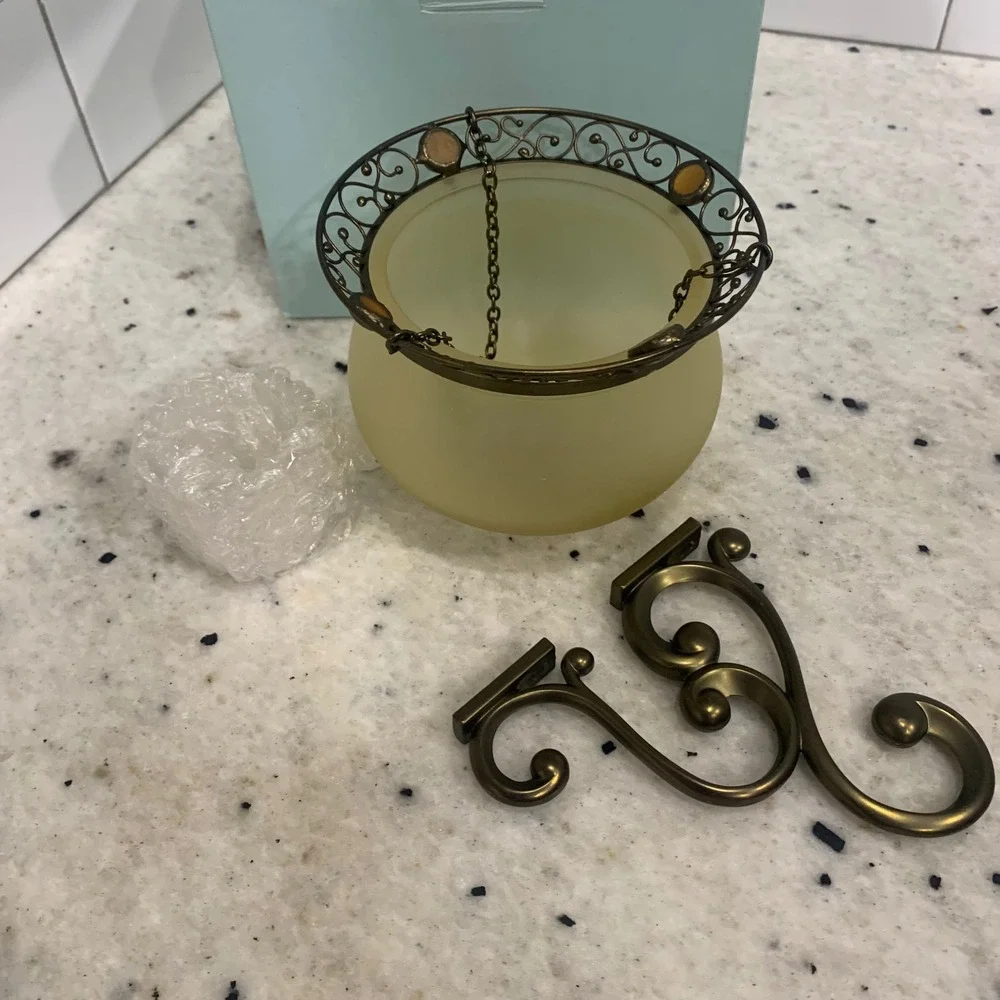 New PartyLite Retro Hanging‎ Candle Lantern Lamp with Chain and Wall Sconces - Picture 2 of 5